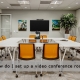 How do I set up a video conference room