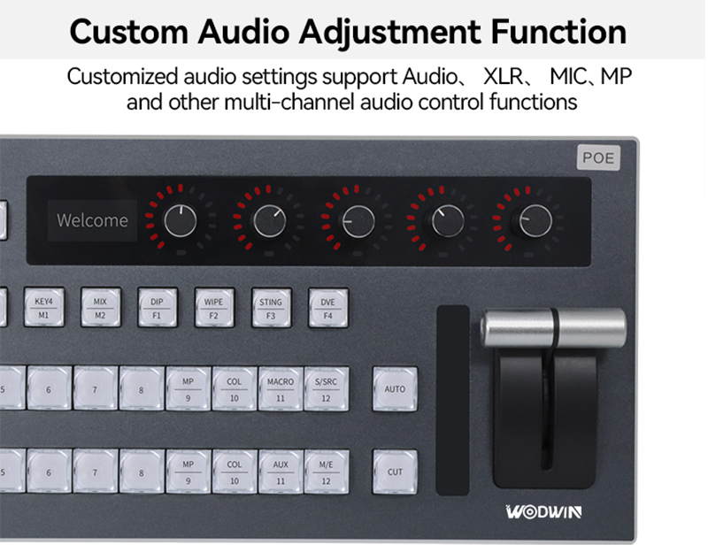 Control Panel with Audio Adjustment Function