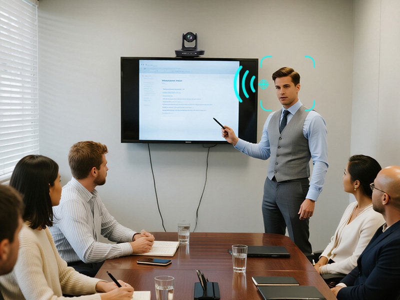 Voice tracking 4k camera